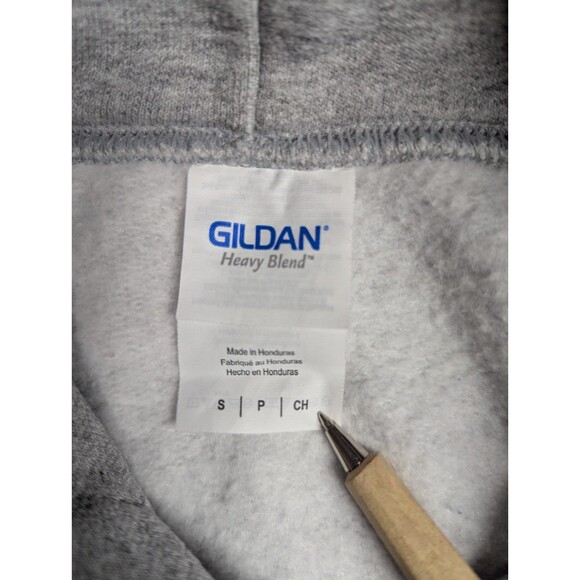 Gildan Mermaid Seashell Bra Gray Cropped Hoodie Size S - Picture 6 of 7